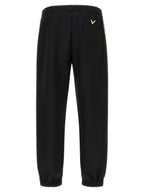 Black Polyester Athletic Pants