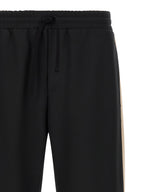 Black Polyester Athletic Pants