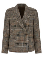 Beige Alpaca Leather Blazer