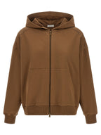 Brown Cotton Hoodie