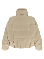Beige Cotton Full-Length Jacket