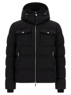 Black Wool Bomber