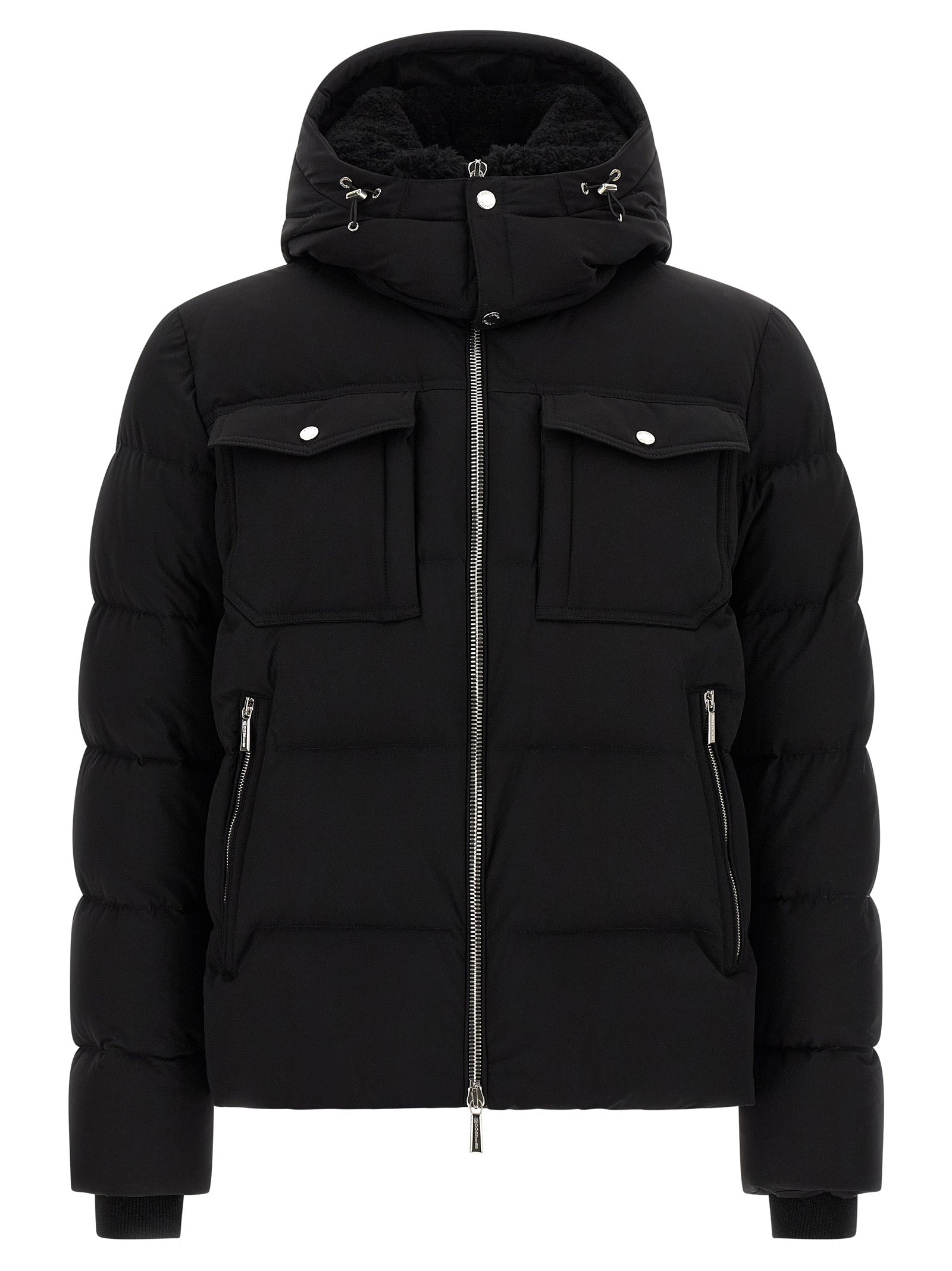 Black Wool Bomber