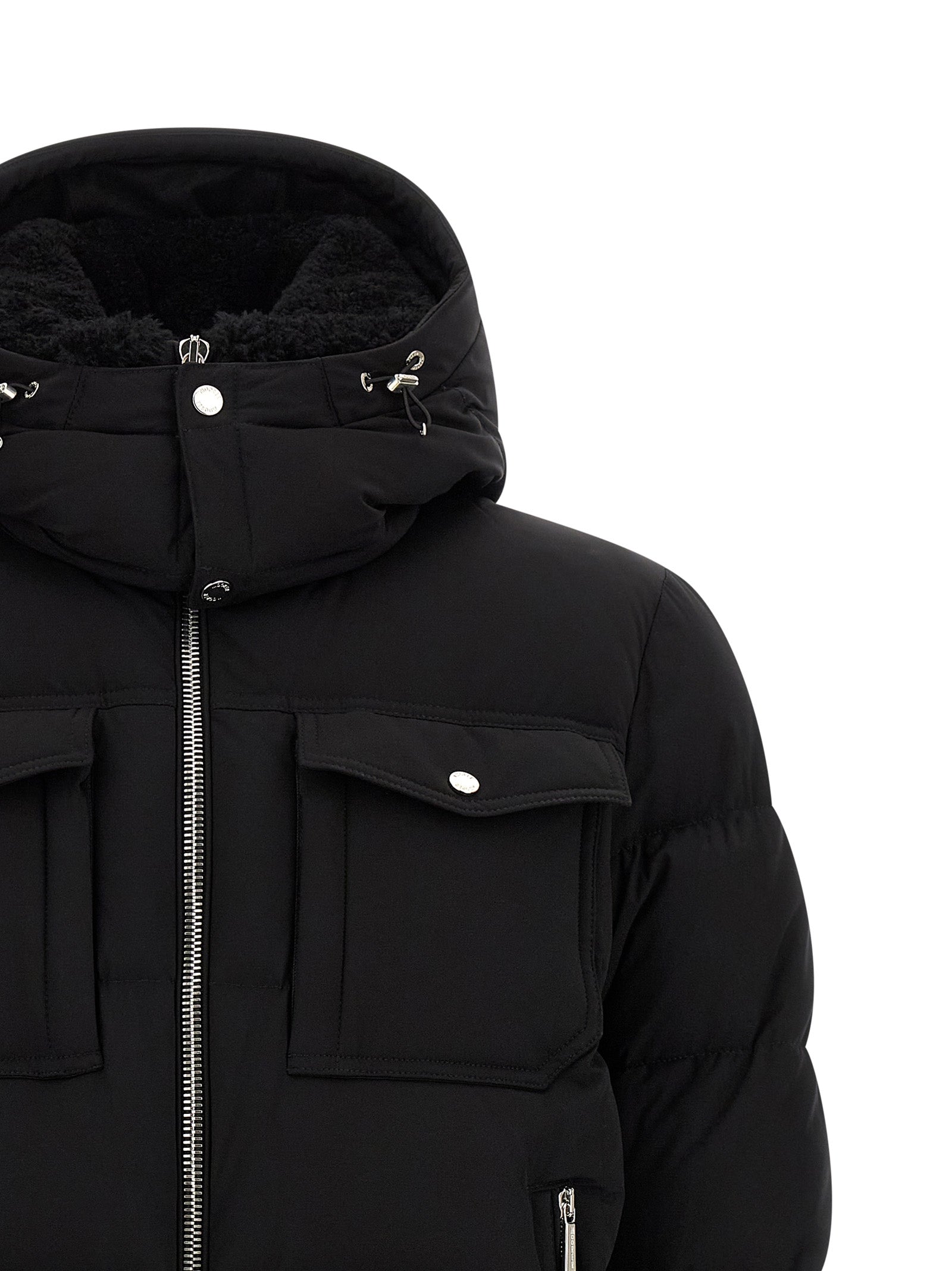 Black Wool Bomber