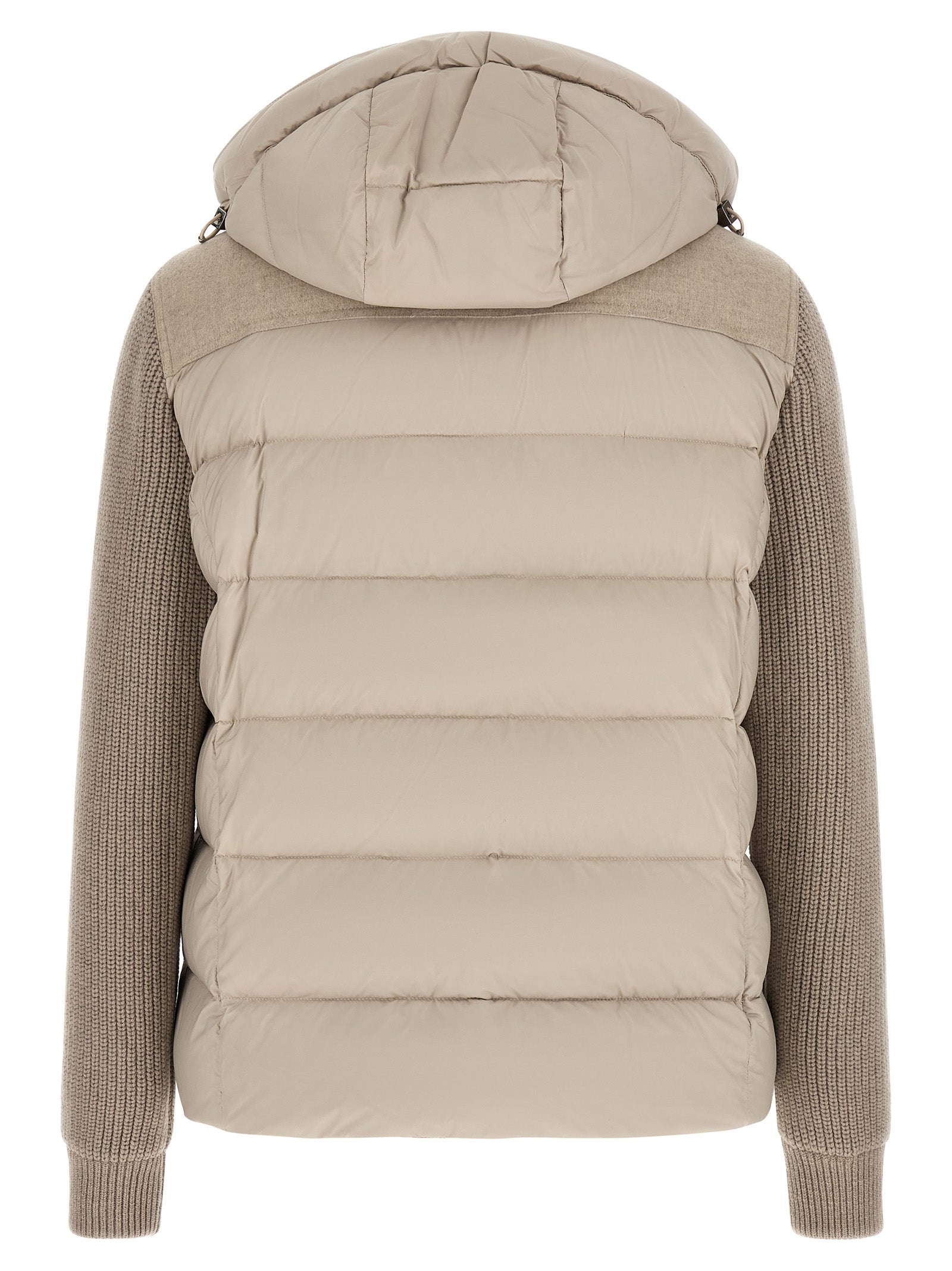 Beige Wool Full-Length Jacket