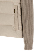 Beige Wool Full-Length Jacket