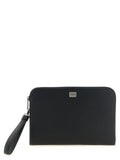 Black Calfskin Clutch Bag