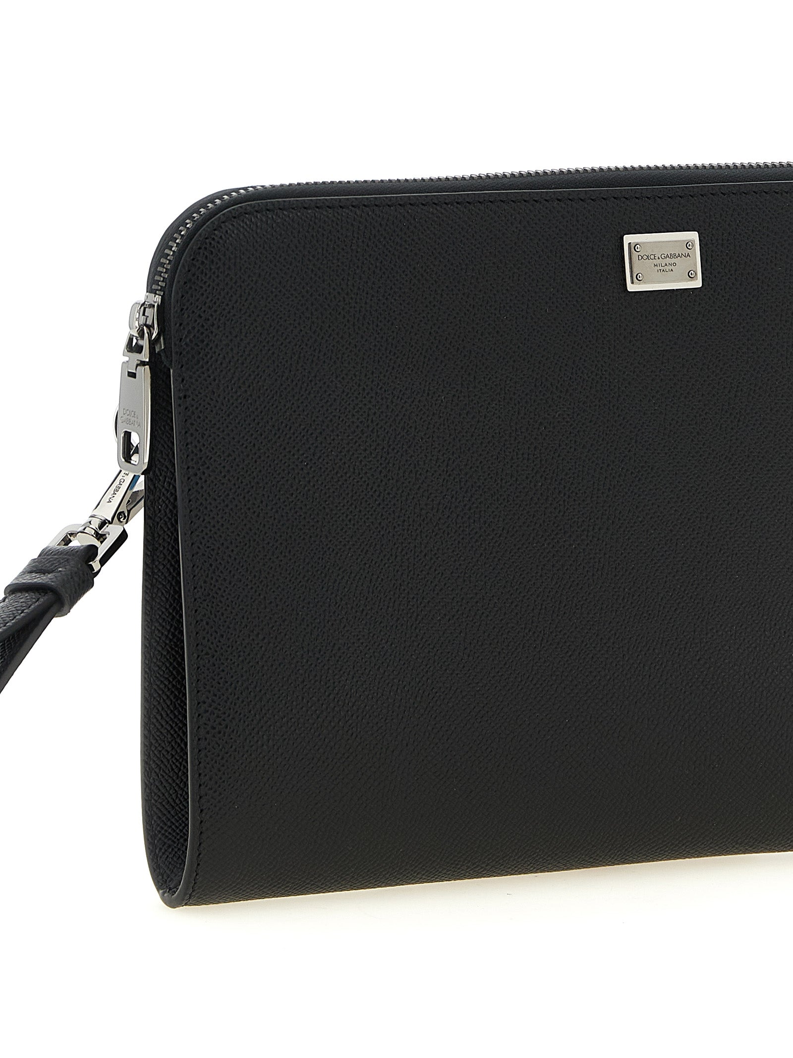 Black Calfskin Clutch Bag