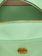 Bicolor Lamb Leather Shoulder Bag