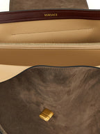 Brown Calfskin Shoulder Bag