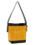 Bicolor Calfskin Shoulder Bag