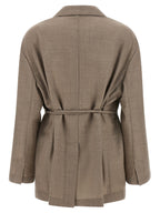 Beige Virgin Wool Blazer
