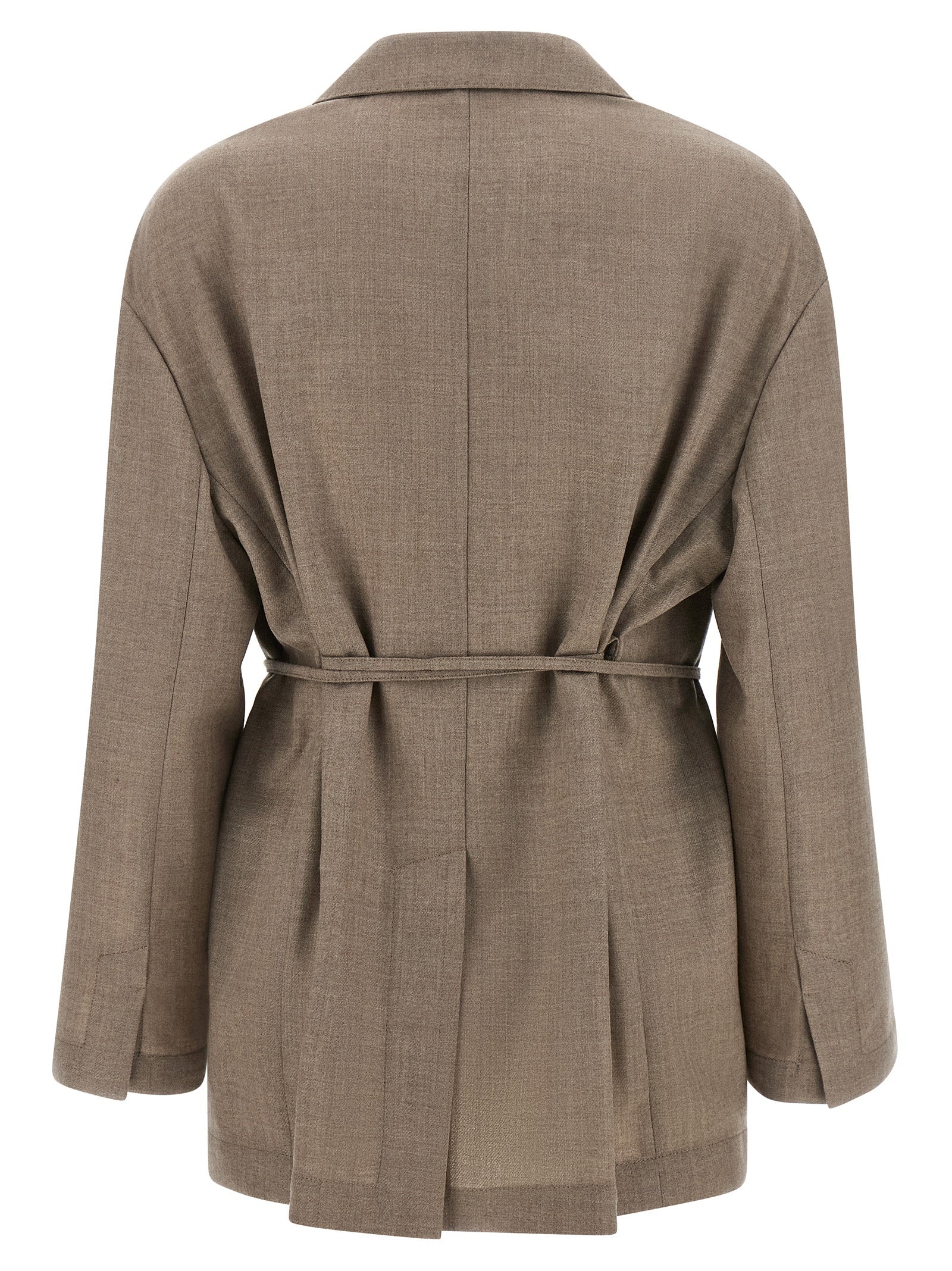 Beige Virgin Wool Blazer