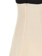 Bicolor Virgin Wool Short Dress