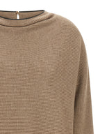 Beige Virgin Wool Short Dress