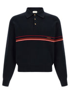 Blue Cotton Polo Shirt