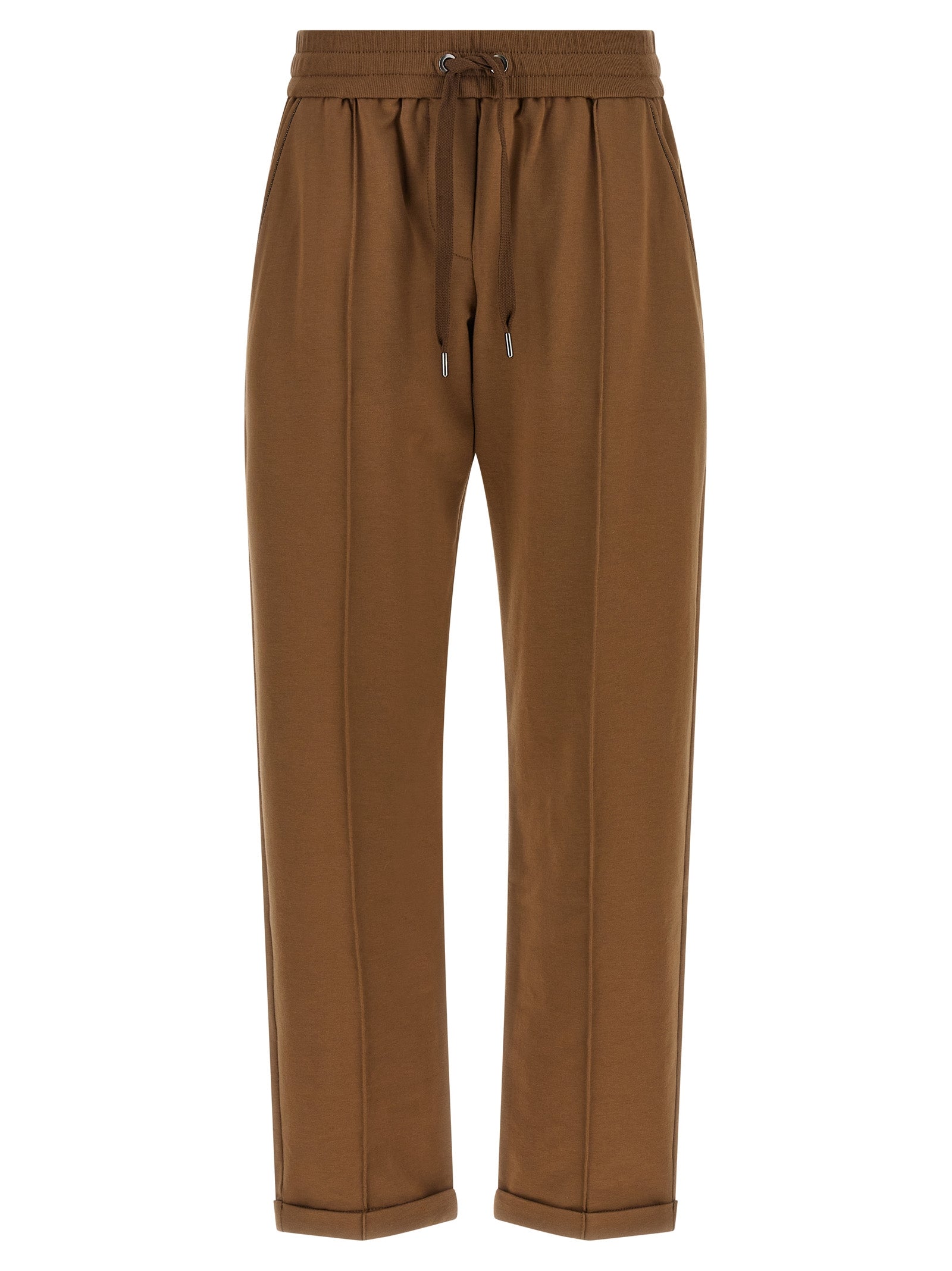 Brown Cotton Joggers (Workout Pants)