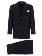 Blue Virgin Wool Two-Piece Suit