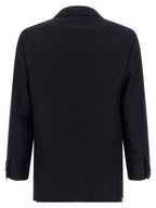 Blue Virgin Wool Two-Piece Suit