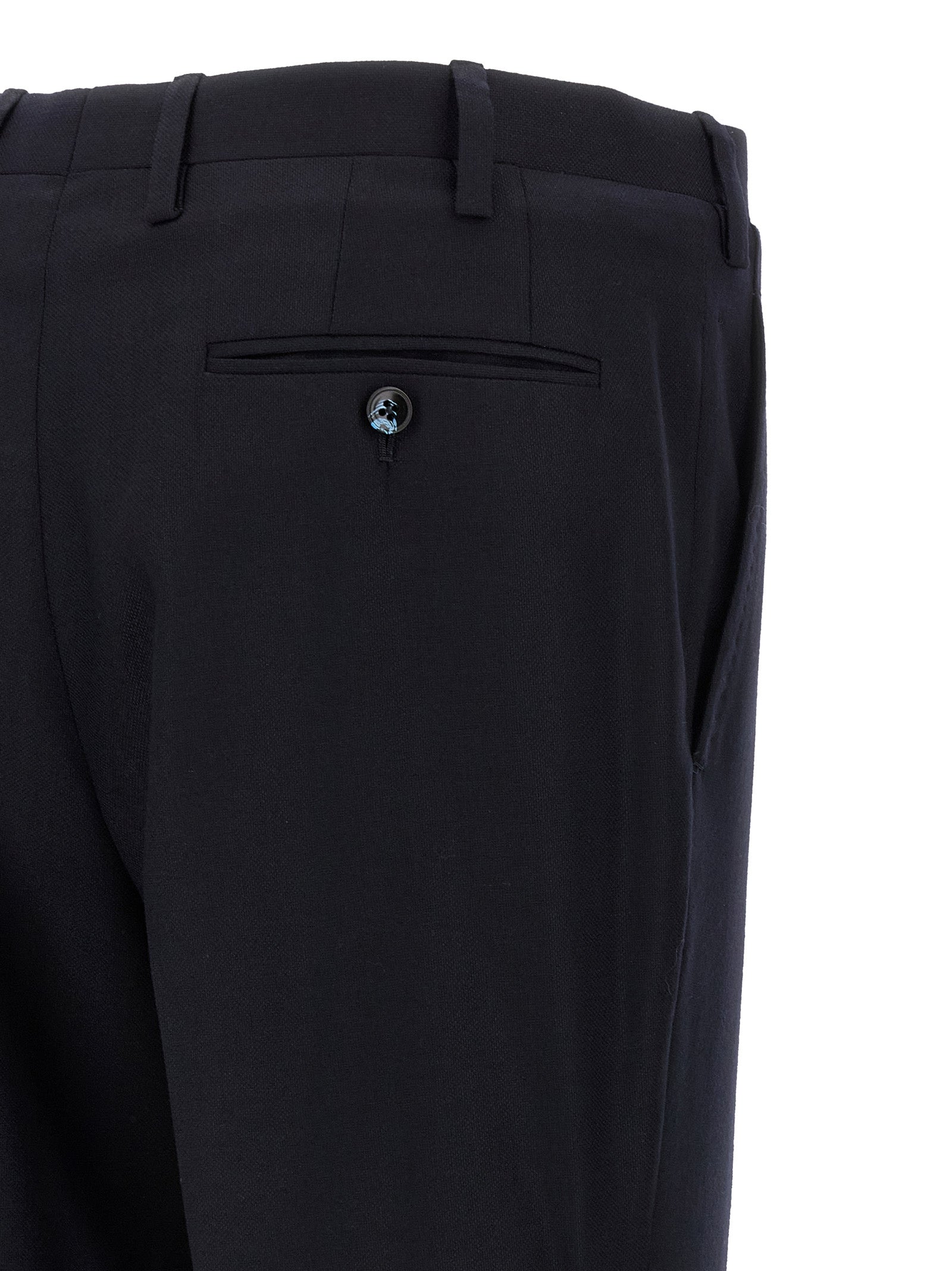 Blue Virgin Wool Two-Piece Suit