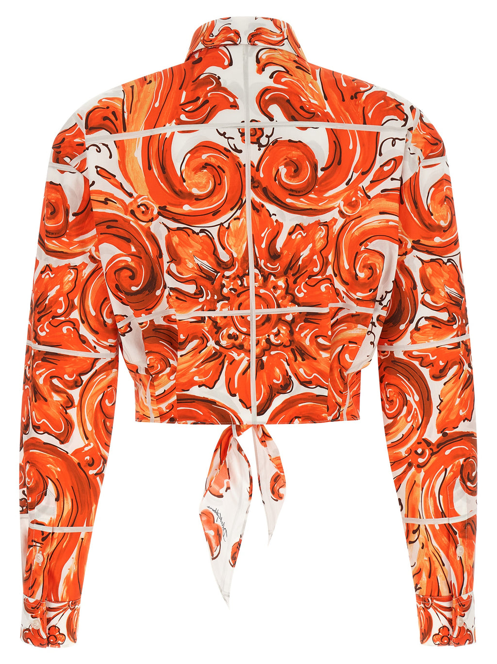 Orange Cotton Blouse