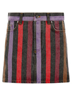 Multicolor Cotton Long Skirt