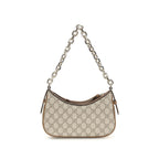 Beige Fabric Handbag