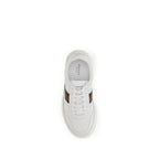 White Calf Leather Bos Taurus Chunky Sneakers