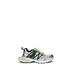 Gray Polyester Athletic Sneakers