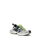 Gray Polyester Athletic Sneakers