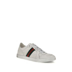 White Calf Leather Bos Taurus Athletic Sneakers