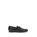 Black Calf Leather Bos Taurus Slip-On Loafers