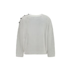 White Cotton Sweatshirt