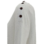 White Cotton Sweatshirt