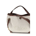 Beige Fabric Shoulder Bag