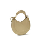 Beige Calf Leather Bos Taurus Shoulder Bag