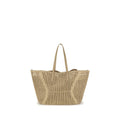 Beige Raffia Handbag