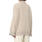 Beige Cashmere Turtleneck