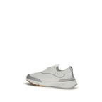 White Cotton Athletic Sneakers