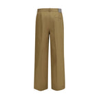 Beige Cotton Chino Pants