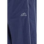 Blue Cotton Athletic Pants