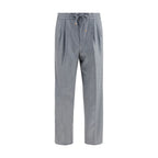 Gray Wool Oves Aries Casual Pants
