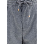 Gray Wool Oves Aries Casual Pants