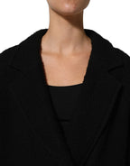 Black Double Breasted Men Trench Coat Jacket
