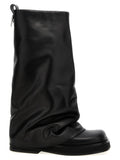 Black Calfskin Over The Knee