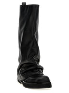 Black Calfskin Over The Knee
