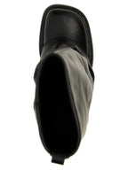 Black Calfskin Over The Knee
