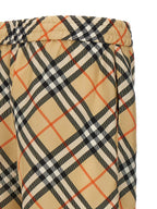 Beige Satin Bermuda Shorts