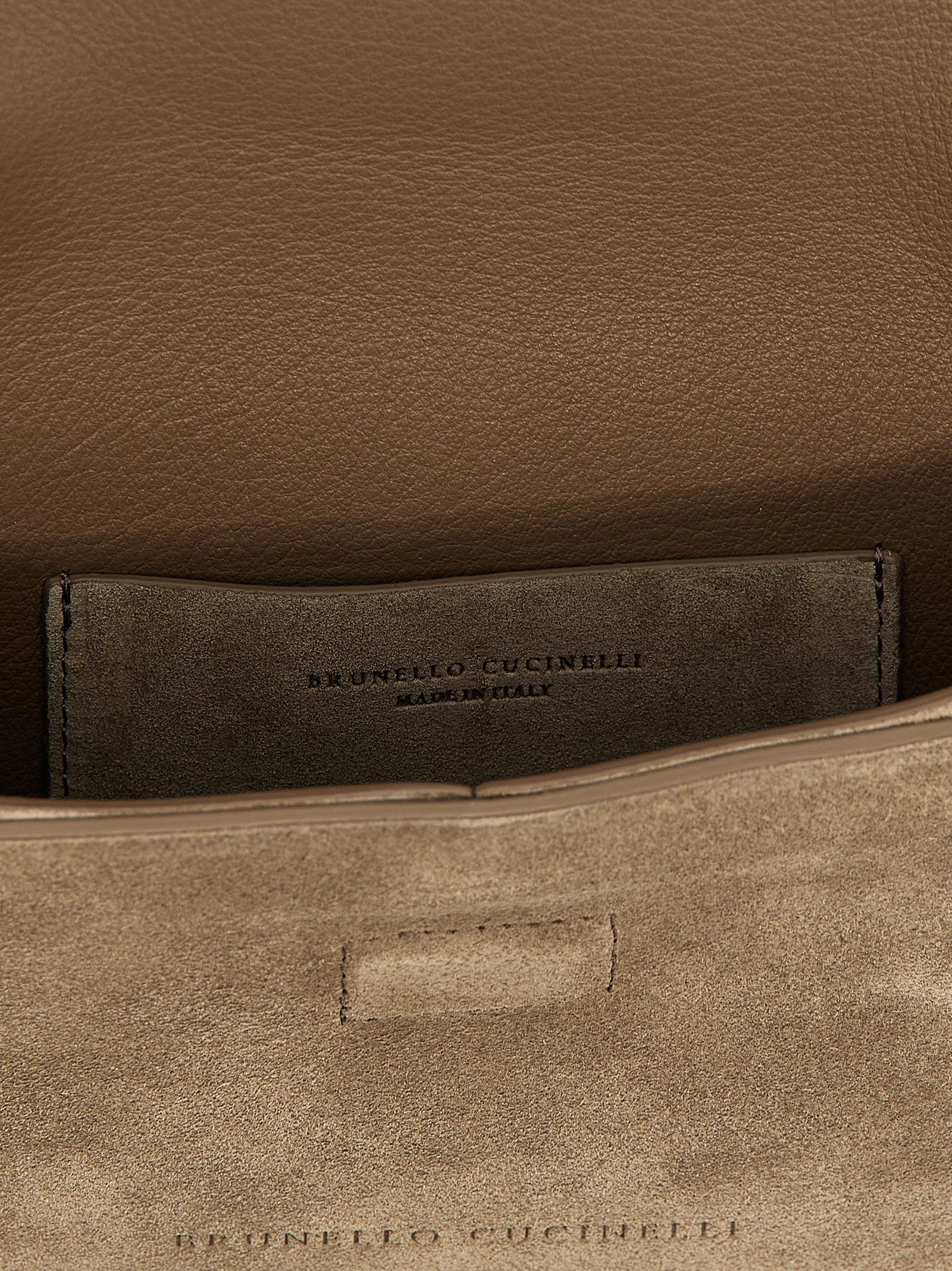 Gray Calfskin Clutch Bag