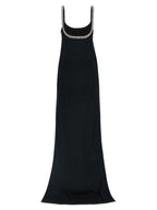 Black Acetate Long Dress